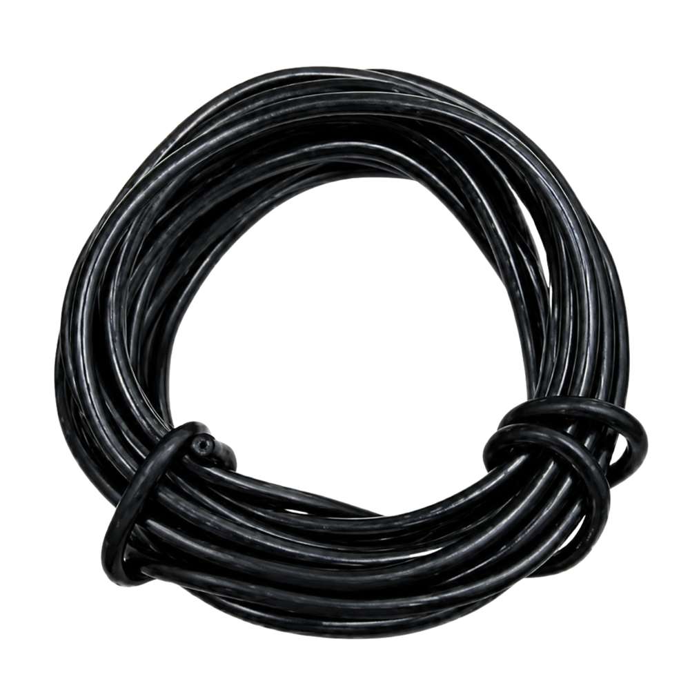 Hook-Up Wire (Black) 60M – Insulated wire for circuits & electrical use. -Electronic Components -Robocraze
