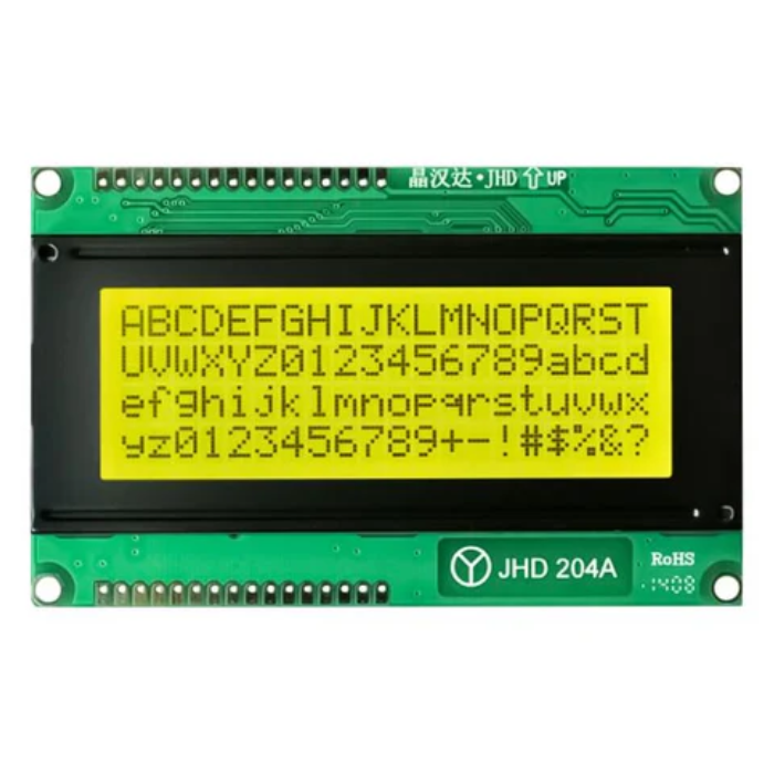 Original JHD 20x4 Character LCD – JHD 20x4 LCD for microcontrollers, Arduino & industrial use - LCD Display - Robocraze
