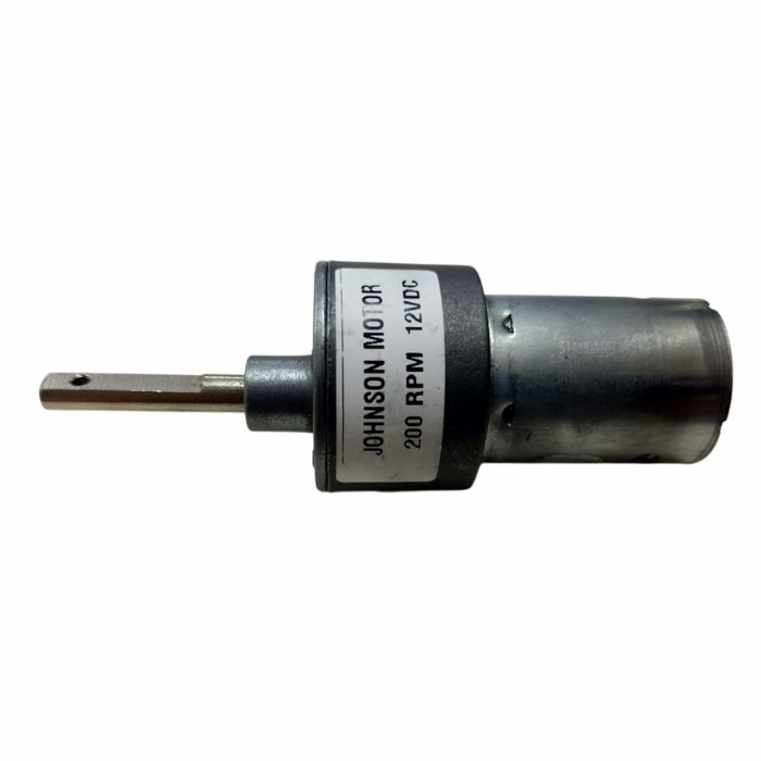 12V 200 RPM Johnson DC Gear Motor - Grade A, powerful for robotic arms & automation – Electric Motors - Robocraze