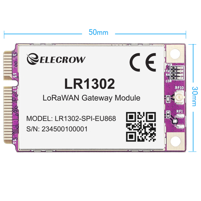 LR1302 LoRaWAN Gateway Module SPI EU868 SX1302 Long Range Gateway Module - Robocraze