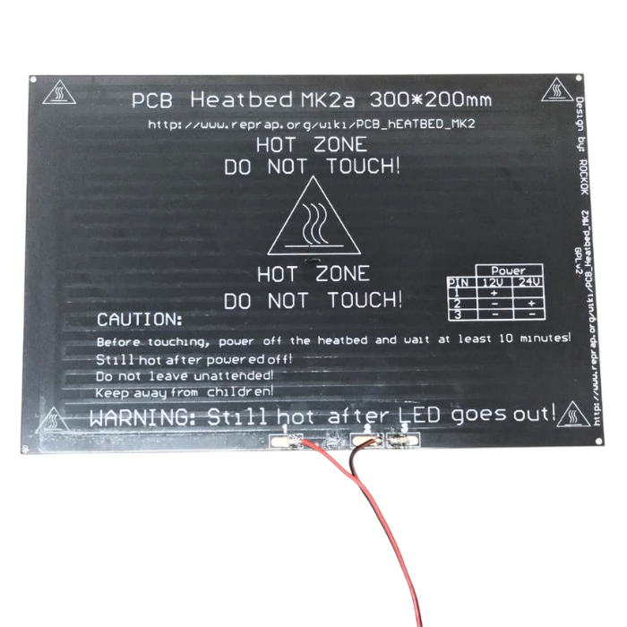 MK2A PCB aluminium heatbed for uniform heat distribution in 3D printers -Robocraze