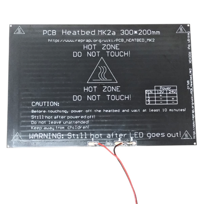 MK2A PCB aluminium heatbed for uniform heat distribution in 3D printers -Robocraze