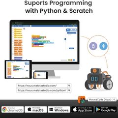 MatataStudio Nous AI Set - AI Educational Robot Kit – Smart DIY Kits, STEM Kits, Robot Kits -Robocraze