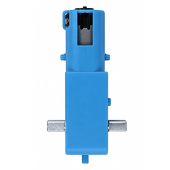 Metal TT 1:90 (3V–6V) Blue Dual Shaft High Torque DC Geared Motor for Robotics, RC Cars & Smart Robots -Motors & Mechanical -Gear Motors -Robocraze