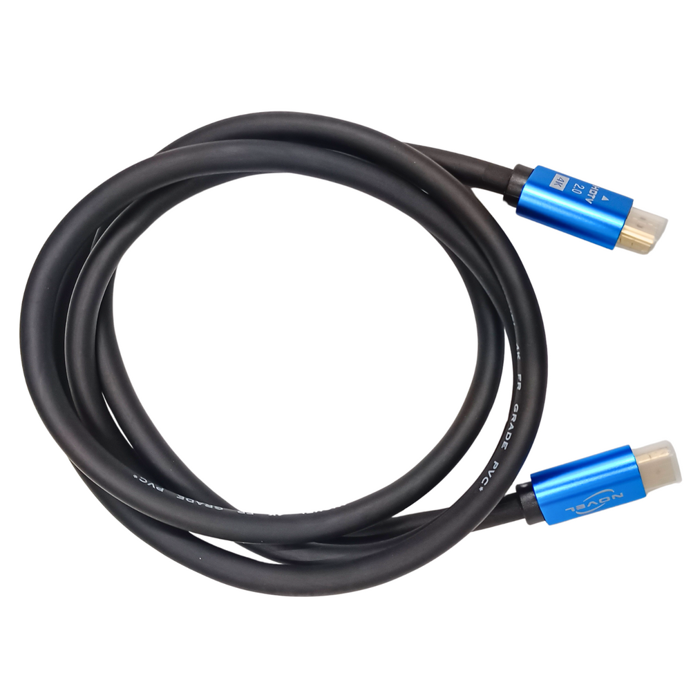 NOVEL 4K Ultra HD High-Speed HDMI Cable with Metal Connectors – 1.5 Meters -Cables -HDMI -Robocraze