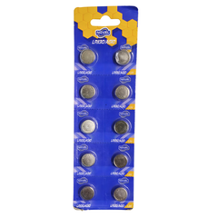 NOVEL LR1130/AG10 1.5V BUTTON CELL Battery (PACK OF 10) -Batteries & Power Supply -Other Batteries -Robocraze