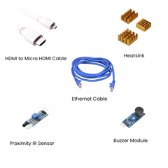 Raspberry Pi4 8GB Model B Ultimate Kit – Feature-packed Pi4 8GB kit with sensors -Robocraze