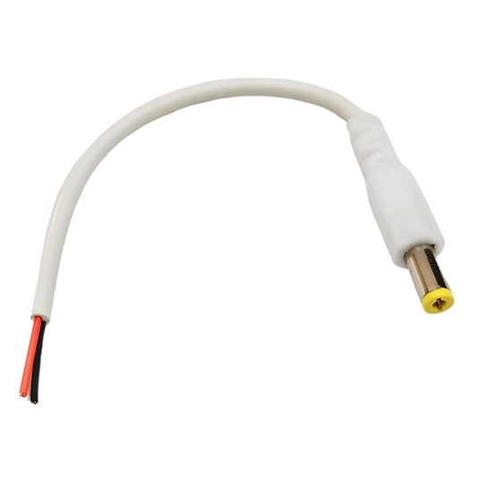 5mm DC Jack Male Connector with Wire – Reliable power connector for DC applications. Electronic Components - Robocraze