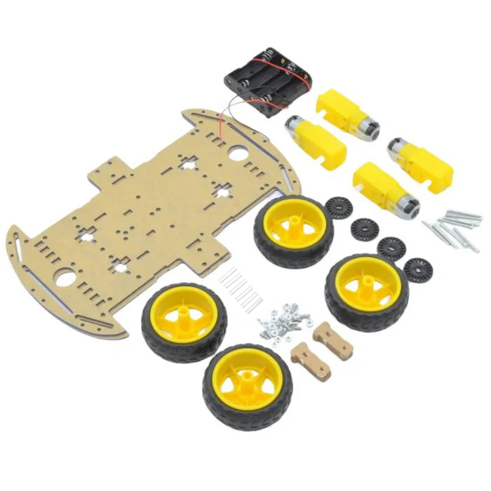 4WD Smart Robot Car Kit with Acrylic Chassis – Powerful DIY Kits, STEM Kits, Robot Kits -Robocraze