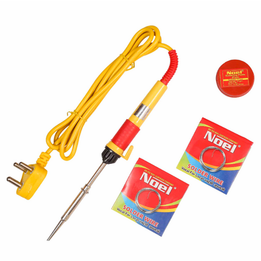 Noel 3 in 1 Soldering Iron Kit 25W Gold - Soldering Kit -Robocraze