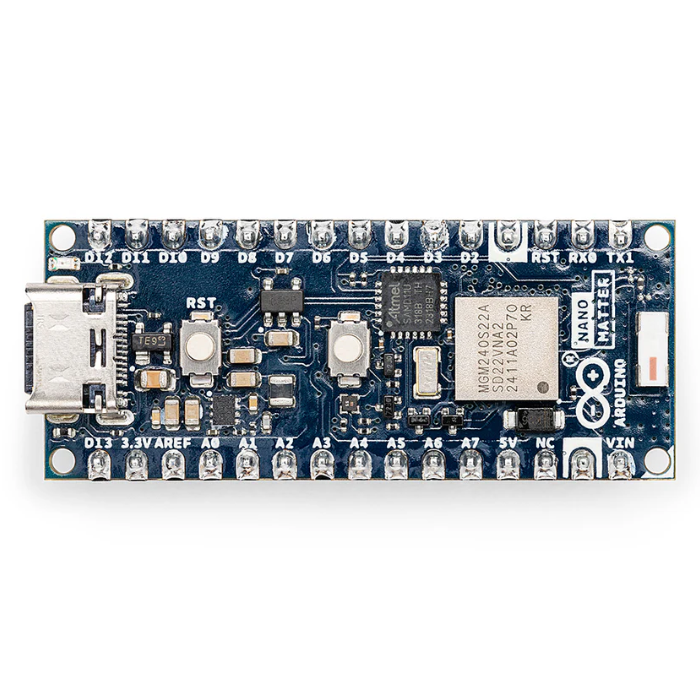Arduino Header Top View Official Arduino Nano Matter with Headers - ABX00137 – Robocraze