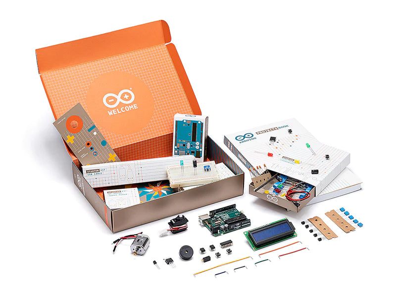 Official Arduino Starter Kit – Beginner-friendly kit with sensors, motors & guidebook. -Robocraze