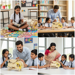 Pludo STEM Kit Wind Power Lab – DIY Kit for Kids 8–11 | Grade 3–5 Wind Valley Machine Learning Toy -DIY Kit -Pludo Education Kit -Robocraze