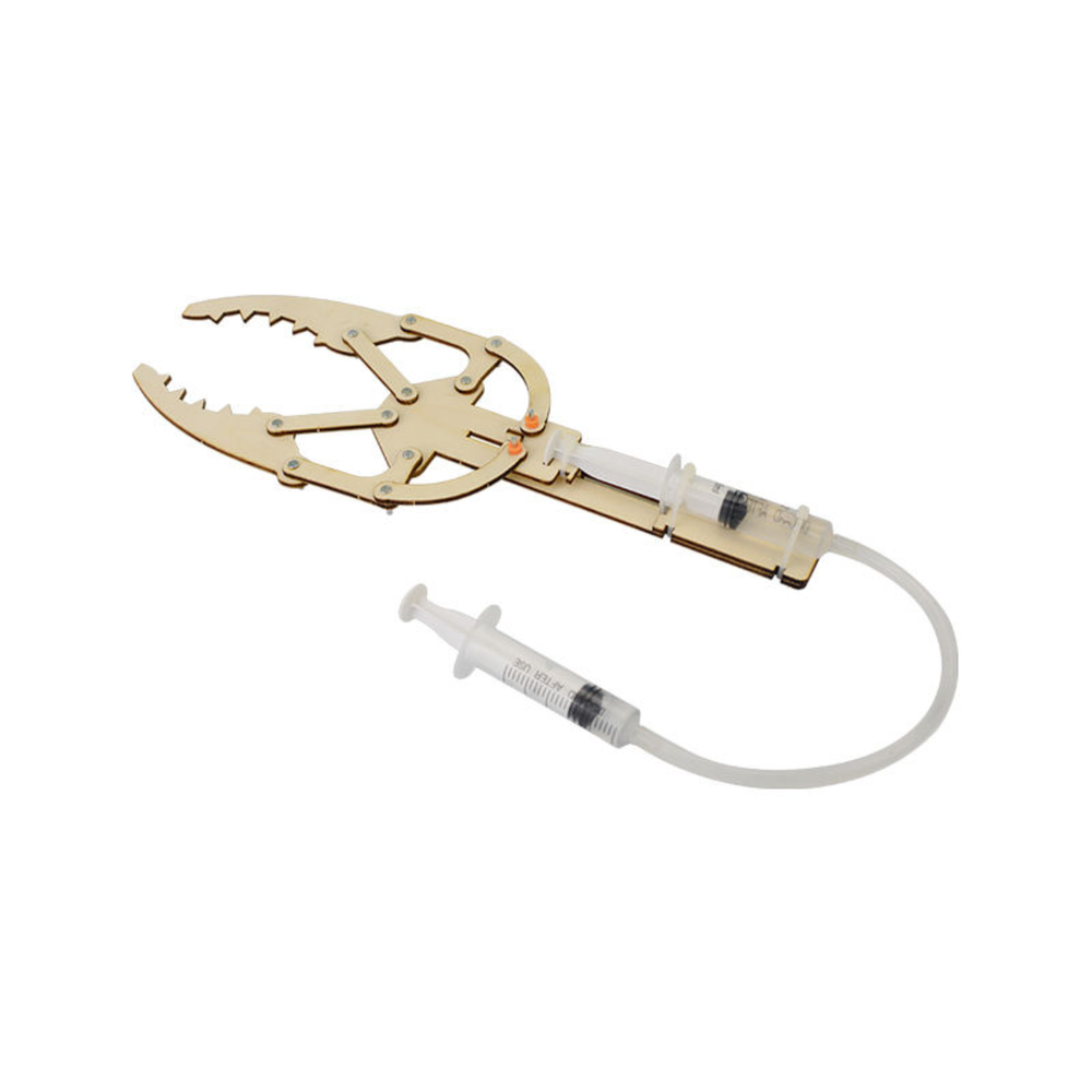 Pludo Hydraulic Claw STEM Kit – DIY Science Experiment Kit for Kids 11–14 | Grade 6–8 Learns Fluid Force -DIY Kit -Pludo Education Kit -Robocraze