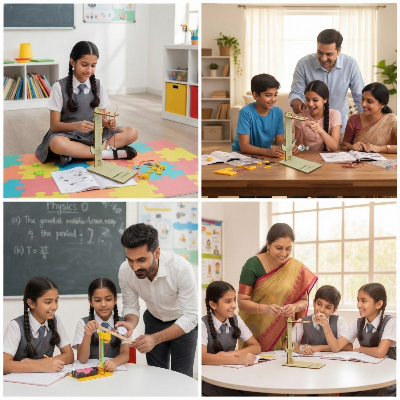 Pludo STEM Kit Pendulum Play Kit – DIY Science Experiment Kit for Kids 8–11 | Grade 3–5 Motion & Gravity Model -Pludo Education Kit -Robocraze