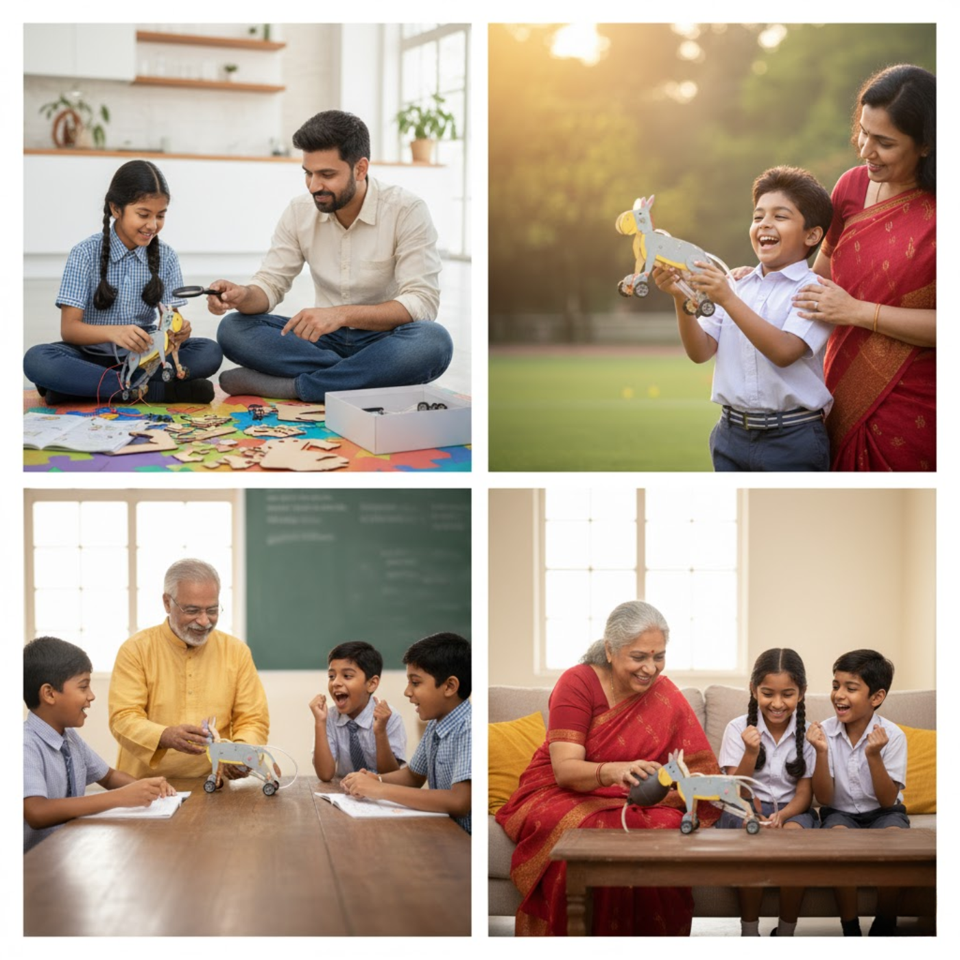 Pludo Action Donkey Educational Toy STEM Kit – Air Pressure Concept | Ages 8–11 | Grade 3 to 5 - DIY Kits -Pludo Educational Kits -Robocraze