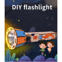 Pludo DIY Flashlight Educational Toy – Learn Simple Electric Circuits for Ages 8–11 | Grade 3 to 5 -DIY Kit -Pludo Education Kit -Robocraze