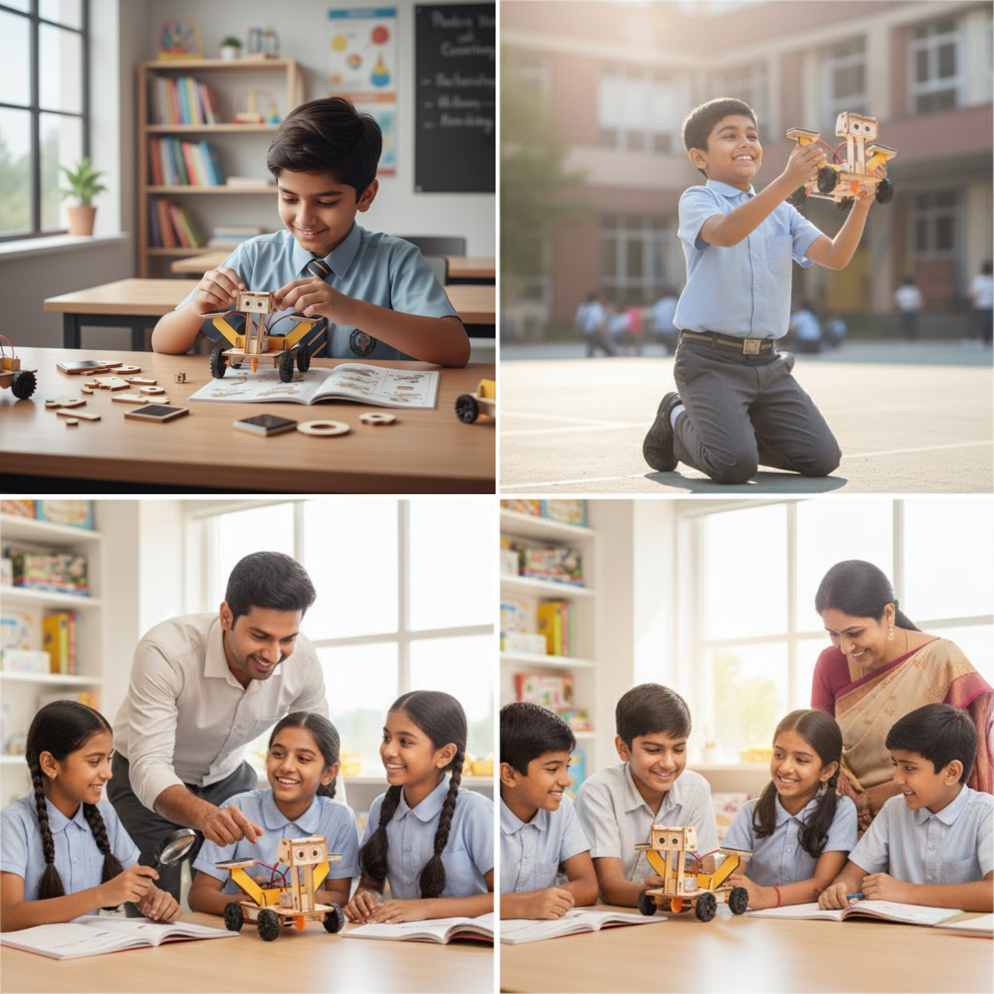 Pludo STEM Kit Lunar Rover – DIY Science Experiment Kit for Kids 11–14 | Grade 6–8 Solar Energy Model DIY Kit -Pludo Education Kit -Robocraze