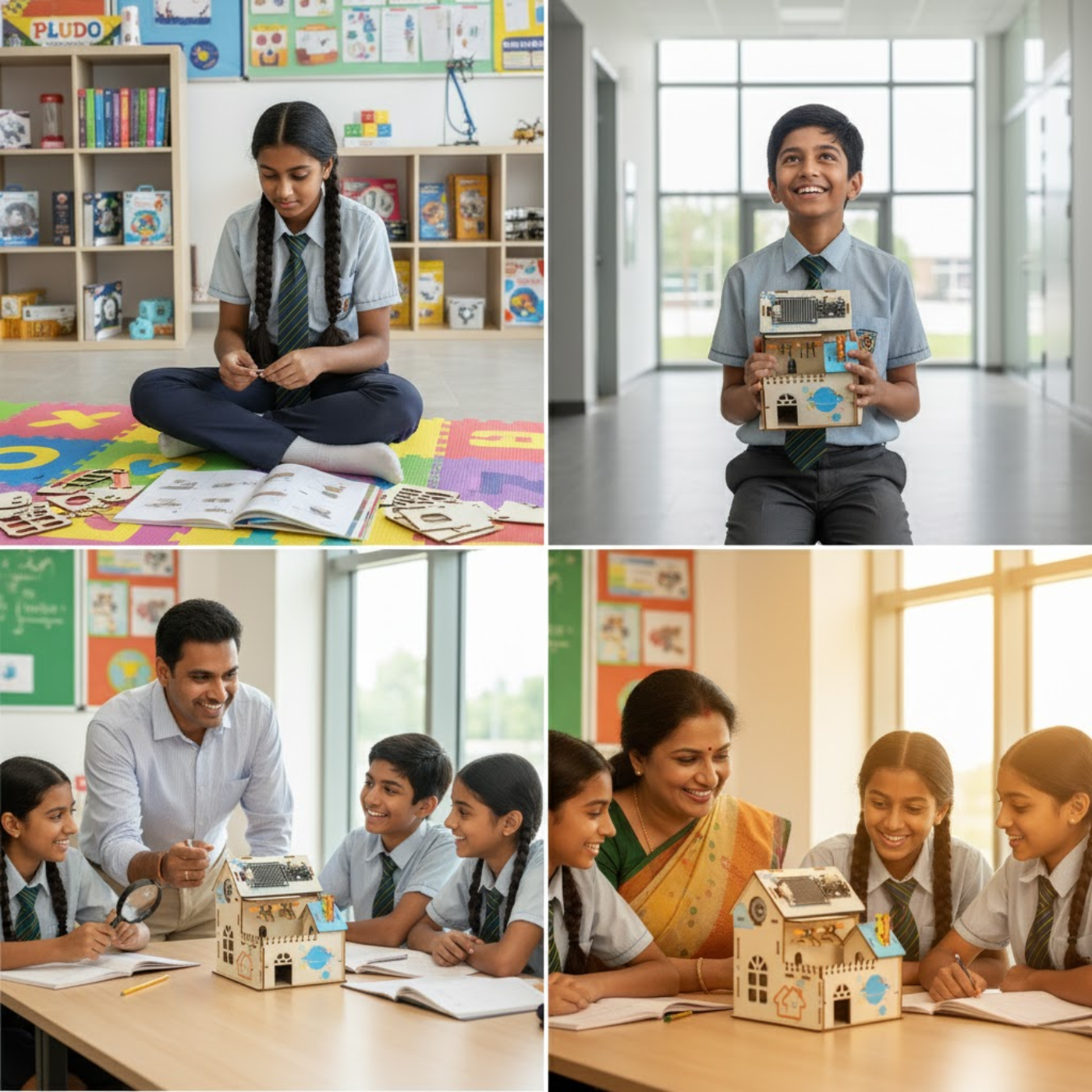 Pludo STEM Kit Rain Sensor Home – DIY STEM Toy for Kids 11–14 | Grade 6–8 Smart House Kit -DIY Kit -Pludo Education Kit -Robocraze