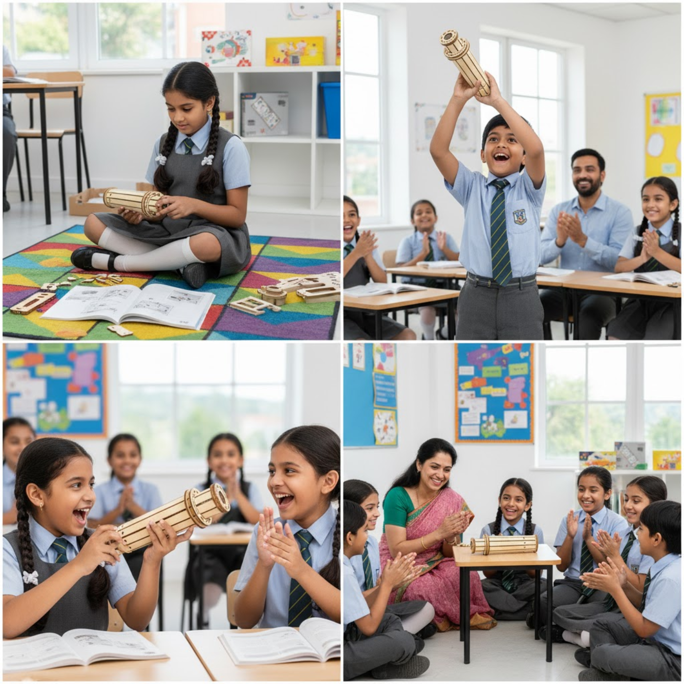 Pludo STEM Kit Optics Explorer – DIY Science Kit for Kids (11–14 Yrs) | Grade 6–8 Telescope Learning Project - Robocraze