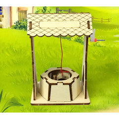 Pludo Pulley Well STEM Kit – DIY Smart Toy for Kids 8–11 | Grade 3–5 Wheel Transmission Project - DIY Kit -Pludo Education Kit -Robocraze