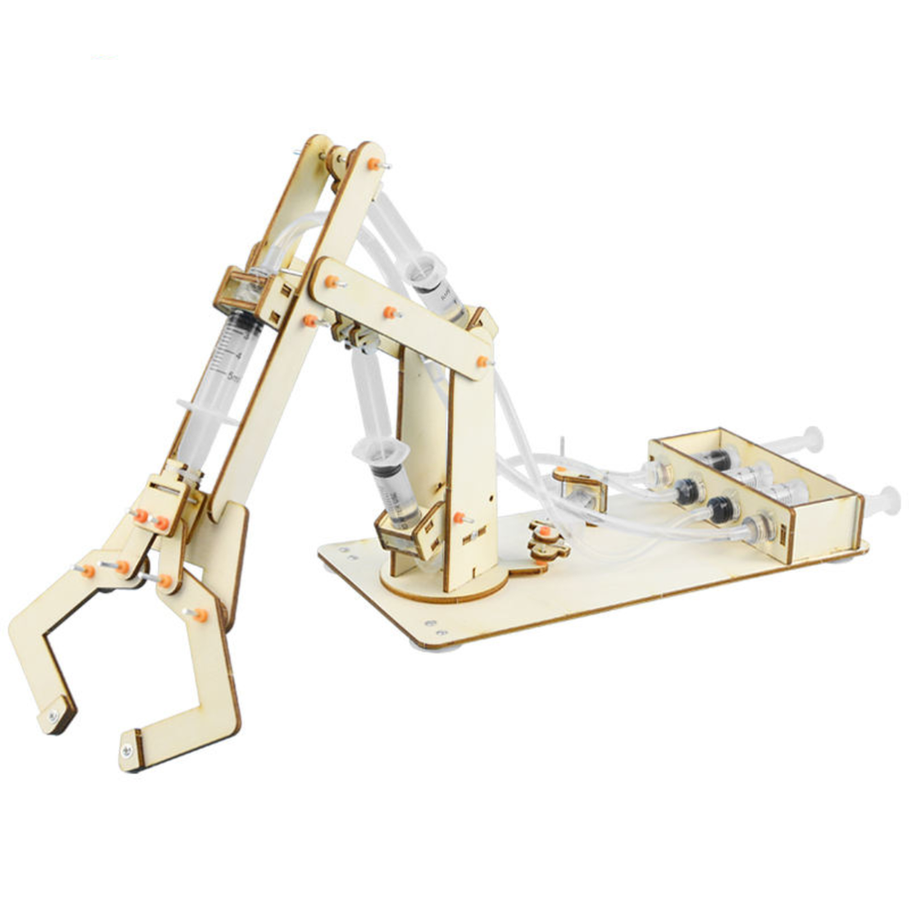 Pludo Robotic Arm – DIY Science Experiment Kit for Kids 11–14 | Mechanics and Hydraulic STEM Toy (Grade 6–8) - DIY Kit -Pludo Education Kit -Robocraze