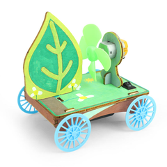 Pludo STEM Kit Action Car – DIY Science Toy for Kids 8–11 | Grade 3–5 Reaction Force Experiment Kit -DIY Kit -Pludo Education Kit -Robocraze