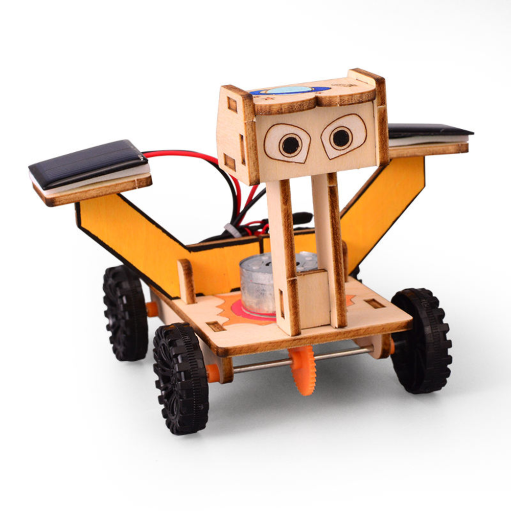 Pludo STEM Moon Rover Kit – DIY Science Experiment Kit for Kids 11–14 | Grade 6–8 Solar Energy Model -Pludo Education Kit -Robocraze
