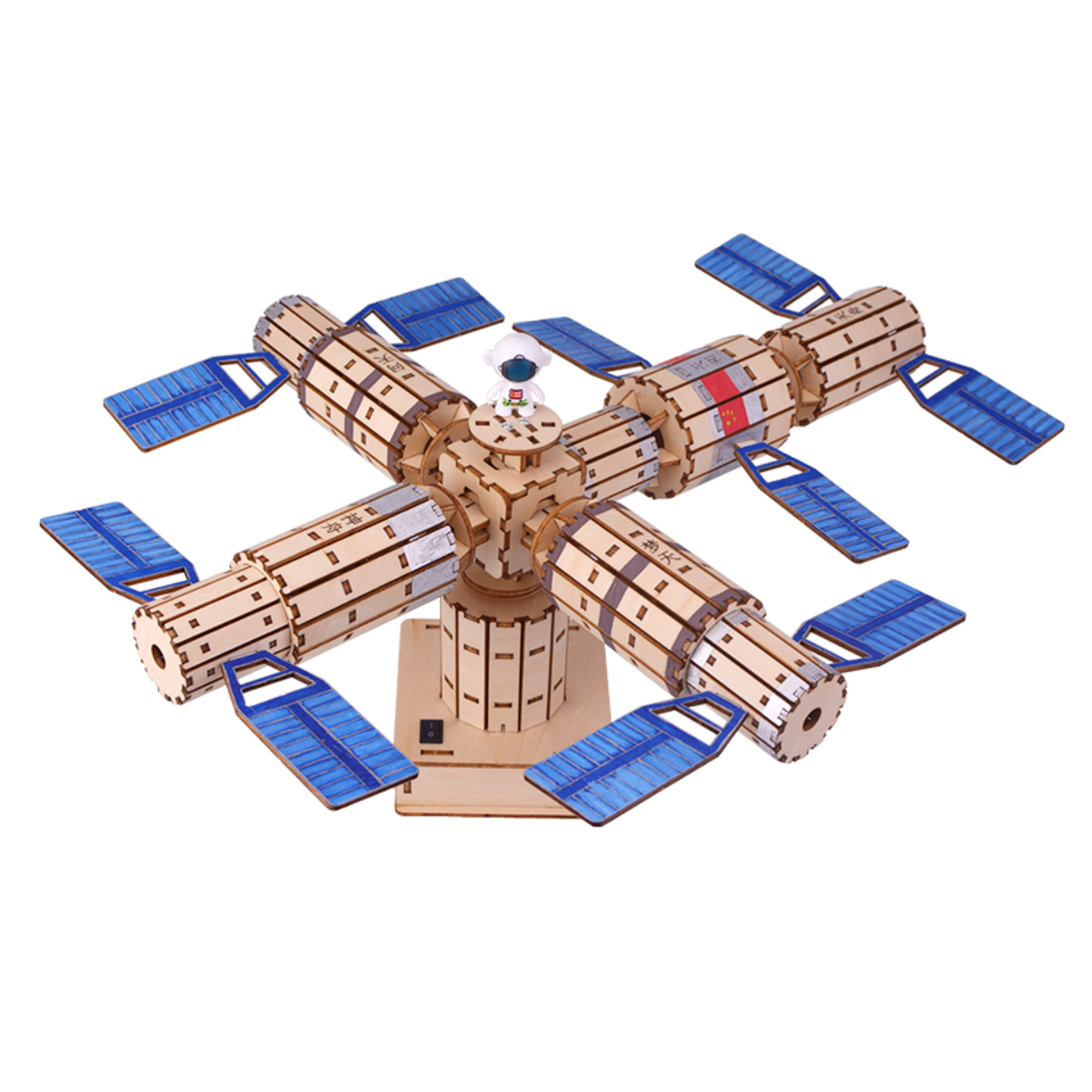 Pludo STEM Space Station Kit – Electrical Energy into Mechanical Motion DIY Science Kit for Kids 11–14 | Grade 6–8 - Robocraze