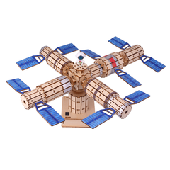 Pludo STEM Space Station Kit – Electrical Energy into Mechanical Motion DIY Science Kit for Kids 11–14 | Grade 6–8 - Robocraze