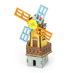 Pludo Solar Wind Tower STEM Kit – DIY Science Toy for Kids 8–11 | Grade 3–5 Learn Solar Energy Conversion -DIY Kit -Pludo Education Kit -Robocraze