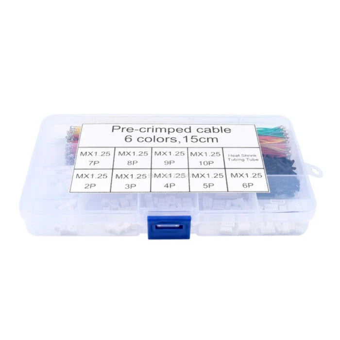 Pre-Crimped Cables 6 Colors 15cm with MX1.25mm Pitch Connectors