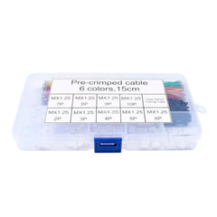 Pre-Crimped Cables 6 Colors 15cm with MX1.25mm Pitch Connectors