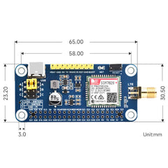 Waveshare SIM7028 NB-IoT HAT for Raspberry Pi – Global NB-IoT HAT for reliable IoT communication -Robocraze