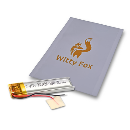 Witty Fox 130mAh Rechargeable 3.7V LiPo Battery