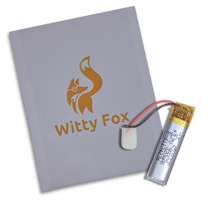 Witty Fox 320mah Rechargeable 3.7v LiPo Battery -Lithium Polymer Battery for Drone -Robocraze