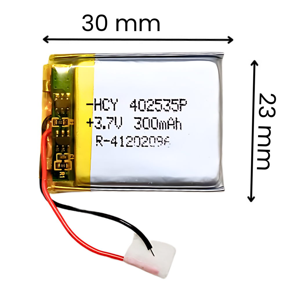 Witty Fox 300mAh Rechargeable 3.7V LiPo Battery -Lithium Polymer Battery for Drone -Robocraze