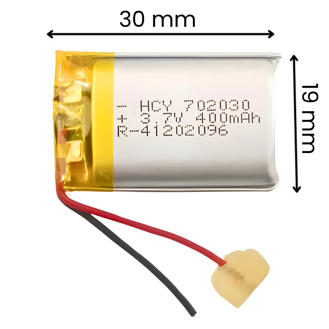 Witty Fox 400mAh Rechargeable 3.7v LiPo Battery -Drone Battery -Robocraze