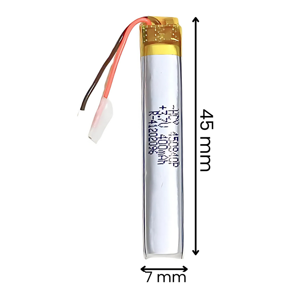 Witty Fox 400mAh Rechargeable 3.7v Lithium Polymer Battery -Drone Battery -Robocraze