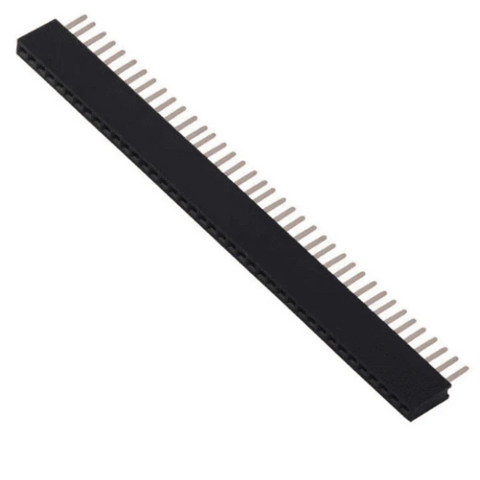 40x1 Pin 2.54mm Straight Female Pin Berg Strip (Pack of 50) - Robocraze