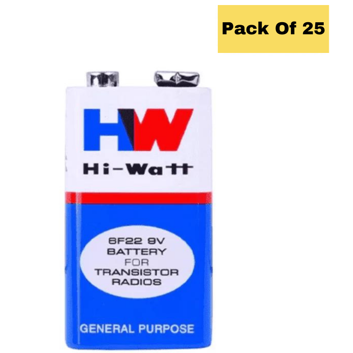 9V Original HW High-Quality Battery ( Pack of 25)