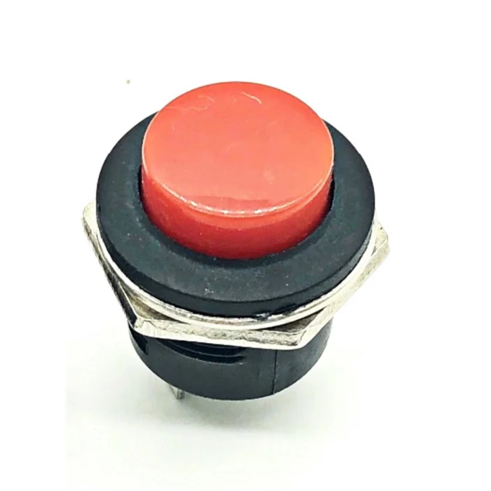 Button R13 RED R13-507 16mm No Lock Push Button Momentary Switch – Robocraze
