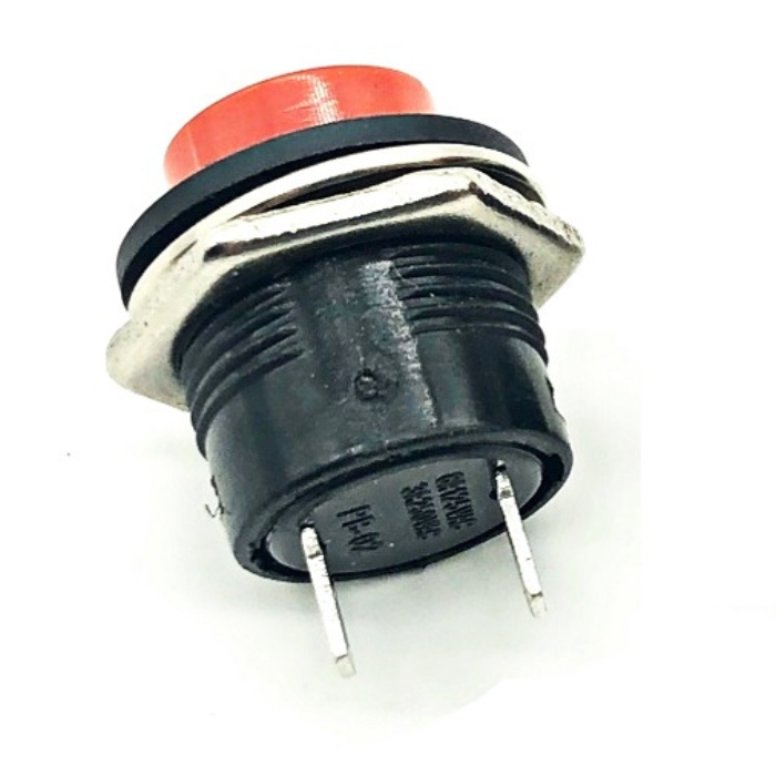 RED R13-507 16mm Push Button Switch – High-quality switch for circuits - Mini Switch - Electronic Components -Robocraze