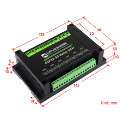 Waveshare 6-Channel ESP32-S3 WiFi Relay Module with Onboard RS485 Pico HAT Interfaces