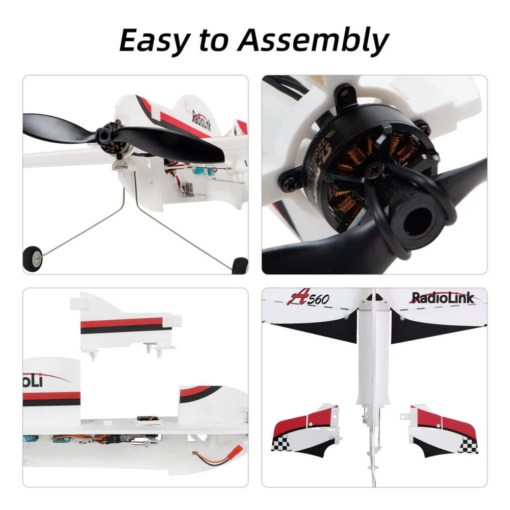 Radiolink A560 PNP RC Airplane with 6 Flight Modes - diy rc airplane kit 