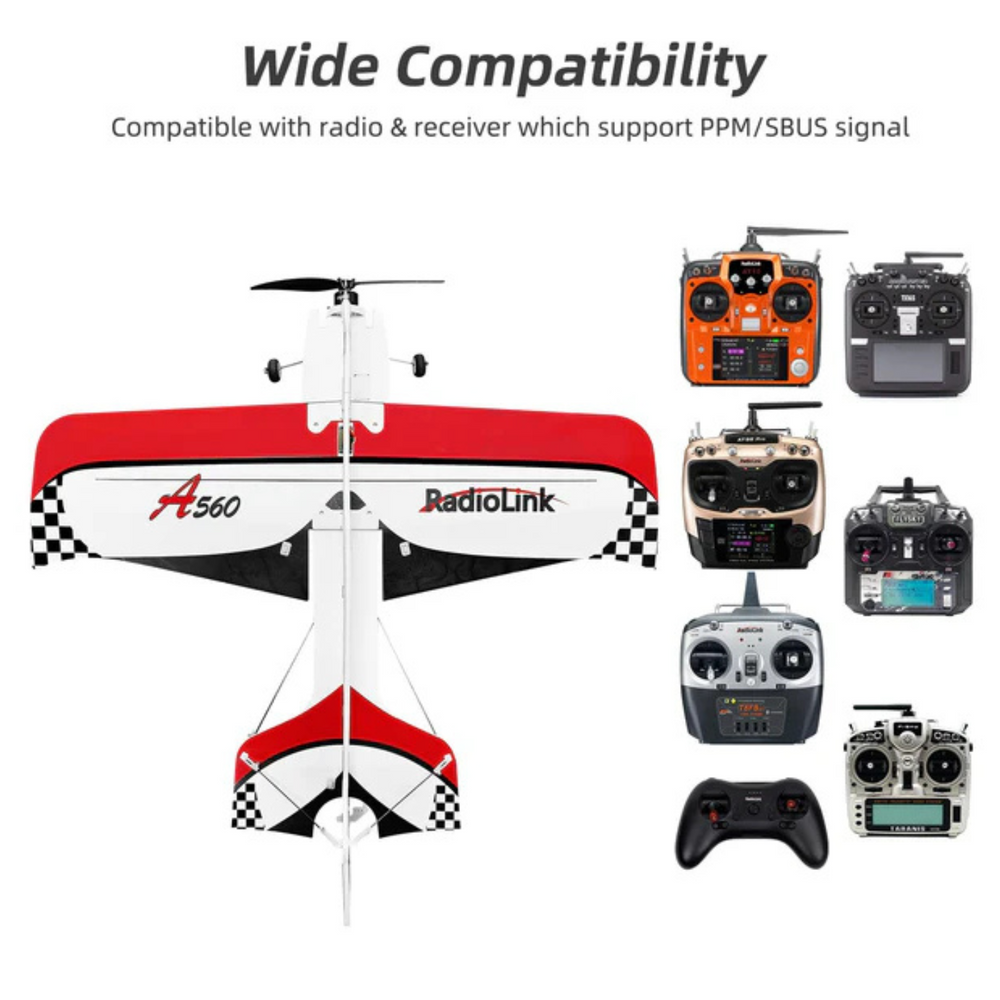 Radiolink A560 PNP RC Airplane with 6 Flight Modes 