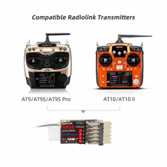 Radiolink R6DS 6/10 Channels RC Receiver 2.4GHz - Robocraze