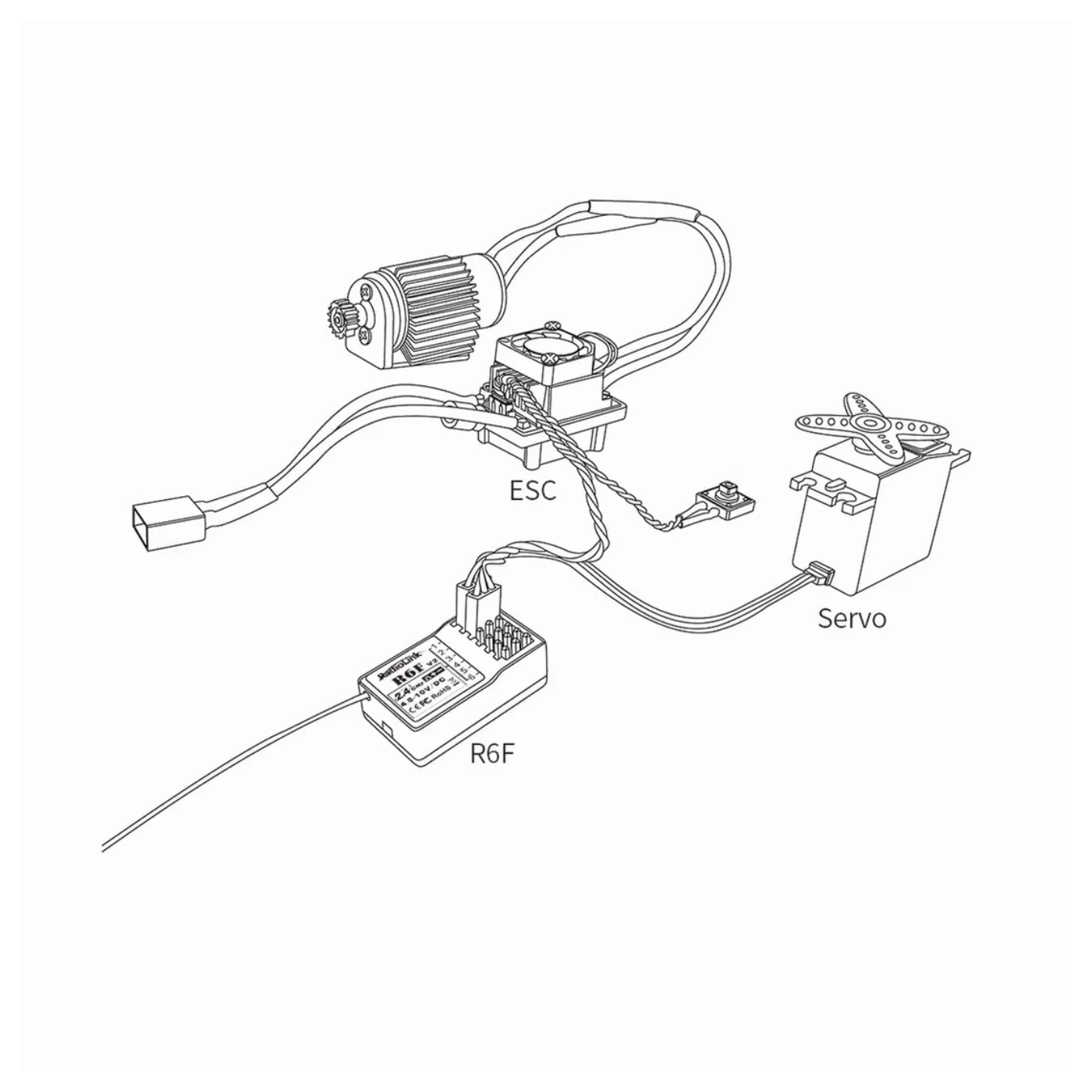 Radiolink R6F 2.4 GHz, 6 Channel RC Receiver