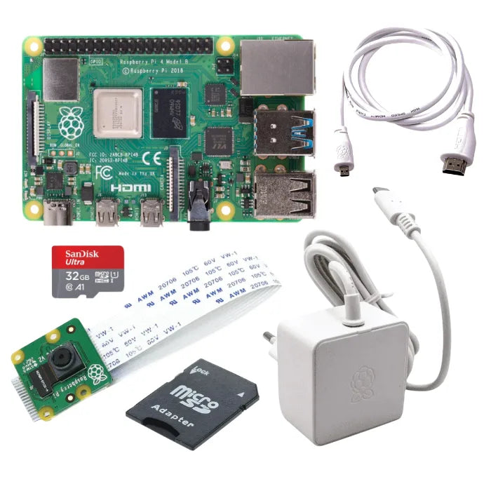 Raspberry Pi 4B 4GB Computer Vision Kit - Robocraze