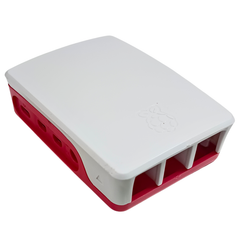Raspberry Pi 4 Case Red & White (Chinese) – Bold Official Raspberry Pi Case for Pi 4 in red & white. -Robocraze